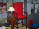 picture of Chair, side table and lamp