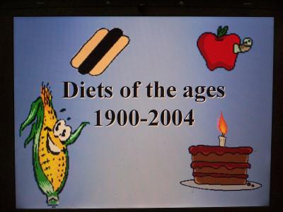 photograph of Looking at how diet has changed over the generations - click for fullsize image