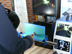 Virtual reality welding demonstration
